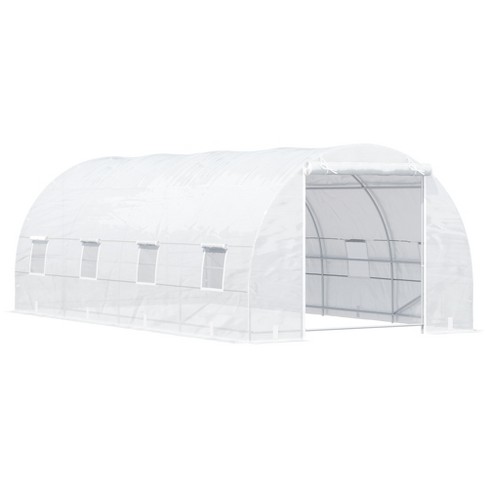 Outsunny 20' X 10' X 7' Walk-in Tunnel Greenhouse Garden Warm House ...