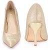 BLISSFUL STEP Women's Pointed toe Stiletto Heel Sparkly Heels Pumps - 2 of 4