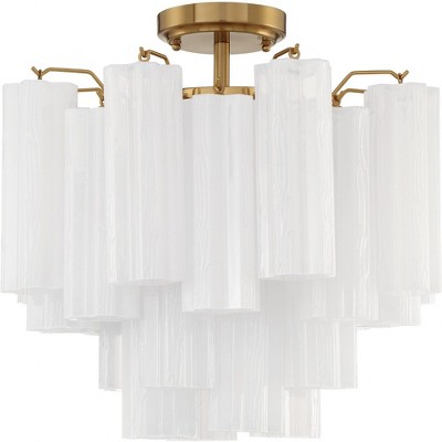 Crystorama Lighting Addis 4 - Light Flush Mount in  Aged Brass