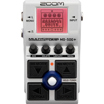 Zoom MS-50G+ MultiStomp Guitar Effects Pedal, Single Stompbox, 100 effects , White
