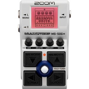 Zoom MS-50G+ MultiStomp Guitar Effects Pedal, Single Stompbox, 100 effects , White - 1 of 4