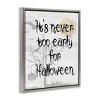 Stupell Industries Never Too Early Halloween Scene Floating Frame Canvas Art - 2 of 4