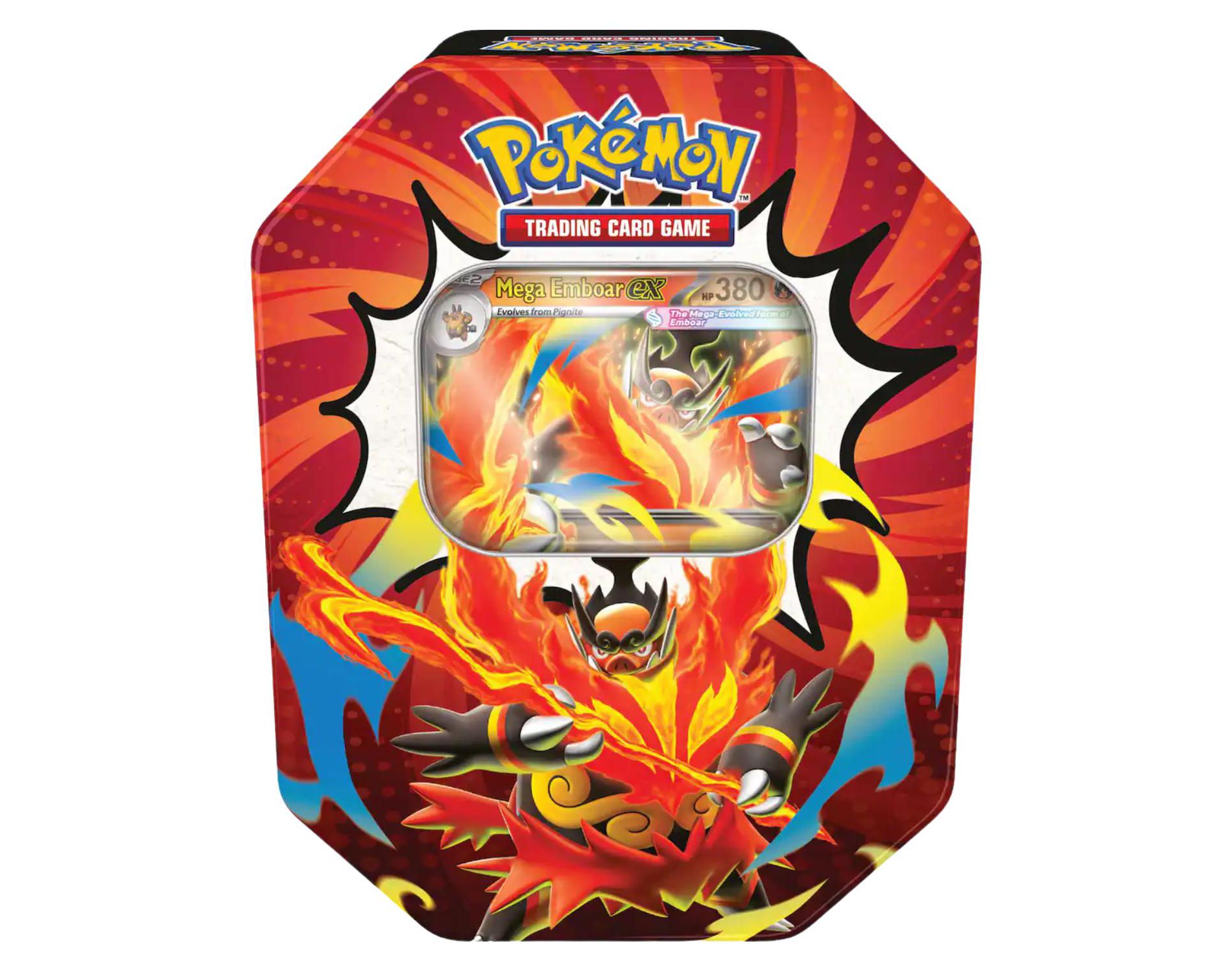 Pokemon ME2.5 Mega Evolution Ascended Heroes Tin | Mega Emboar ex
