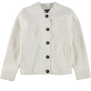 Alfani Womens Solid Bomber Jacket - 1 of 2