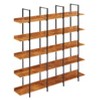Maliang 5 Tier Bookshelf, Vintage Industrial Style Shelf, with MDF Board, - 2 of 4