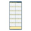 Recycled Reversible Yearly Wall Planner, 60 x 26, White/Blue/Yellow Sheets, 12-Month (Jan to Dec): 2026 - 2 of 3
