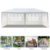 ORRD 10'x20' Outdoor Party Tent with Removable Sidewalls, Waterproof Wedding Canopy Gazebo, White - 4 of 4