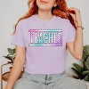 Simply Sage Market Teacher Checkered Colorful Garment Dyed Tee - 2 of 4