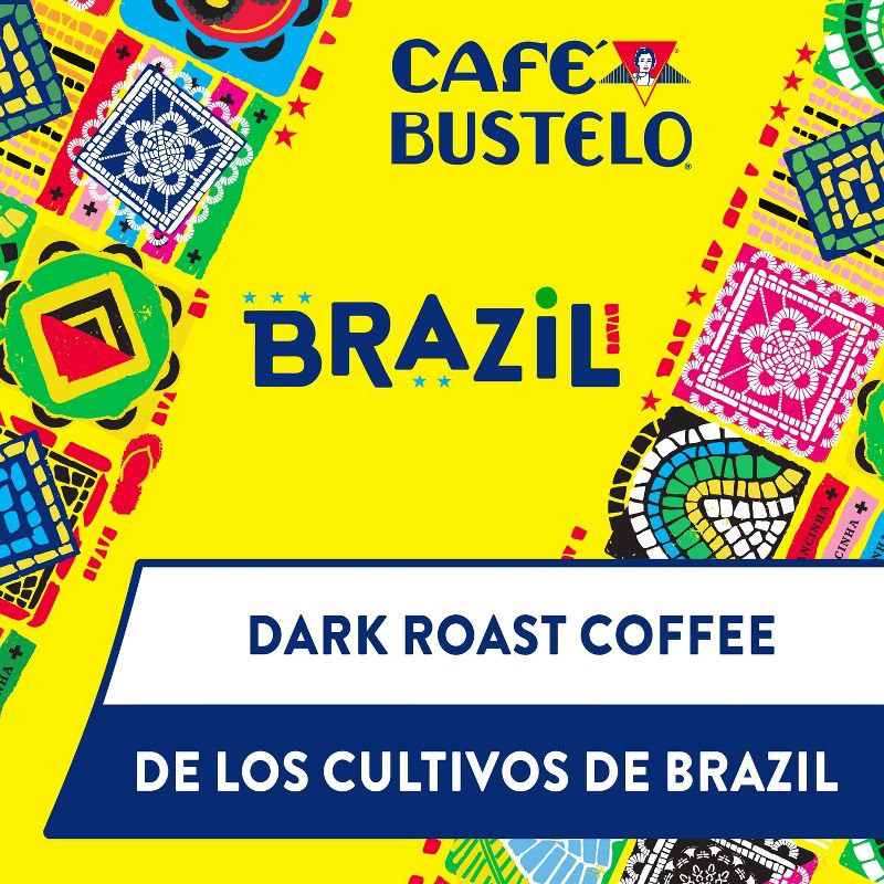 Cafe Bustelo Origins Brazil Dark Roast Coffee - 10oz, 4 of 12