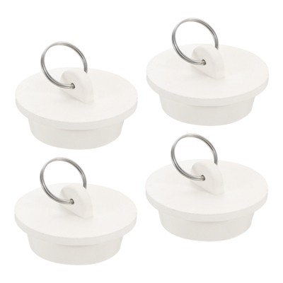 Unique Bargains Rubber Bathtub Sink Drain Stoppers with Hanging Ring 4 Pcs