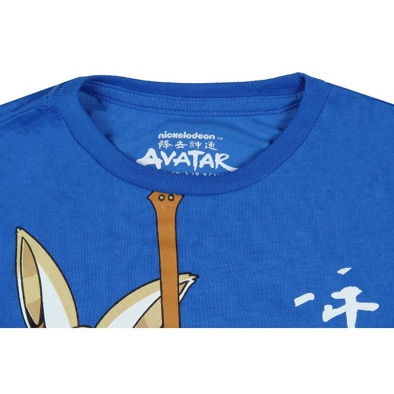 Avatar The Last Airbender Little Boy's Aang And Momo Stance T-Shirt, 3 of 4
