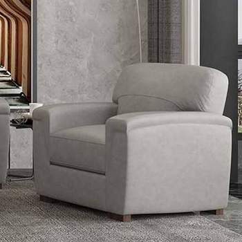 43" Cornelia Accent Chair Beige Leather - Acme Furniture