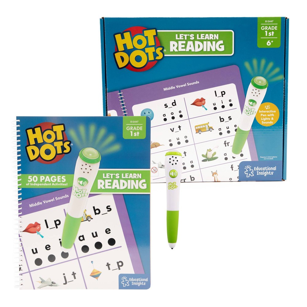 Educational Insights Hot Dots Let&#39;s Learn Reading - 1st Grade