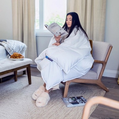 Full White Cotton Down All-Season Comforter