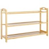 Baretta 3 Tier Shoe Shelf - Natural - Safavieh - 3 of 4