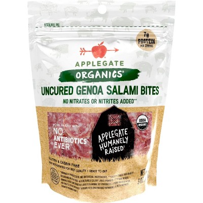Applegate Organic Uncured Genoa Salami Bites - 3oz