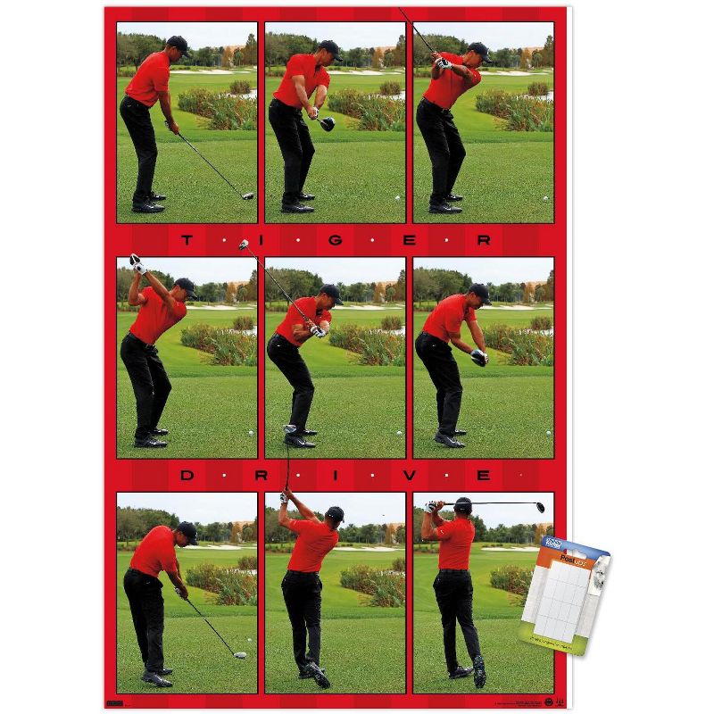 Trends International Tiger Woods - Drive Unframed Wall Poster Prints, 1 of 7