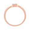 14K Rose Gold Plated Silver 1/20 cttw Miracle Set Diamond Promise Ring - 4 of 4