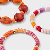 Multi Beaded Bracelet Set 3ct - Universal Thread™ Multi - 4 of 4