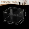 Unique Bargains Acrylic Cube Storage Collectible Display Boxes 2 Pcs Clear - 2 of 4