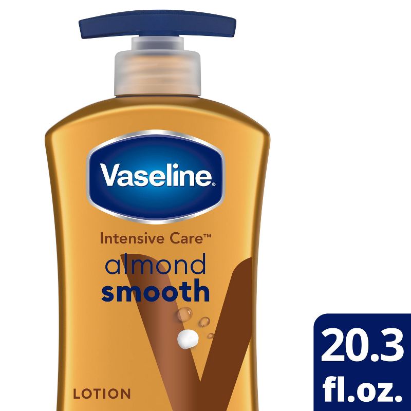 Vaseline Almond Smooth Lotion - 1ct/20.3 fl oz, 1 of 8