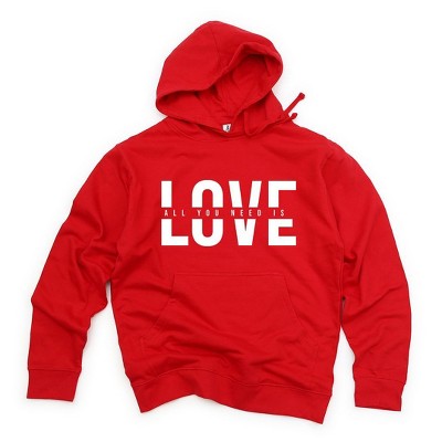Simply Sage Market Women's Graphic Hoodie Love Is All You Need Split
