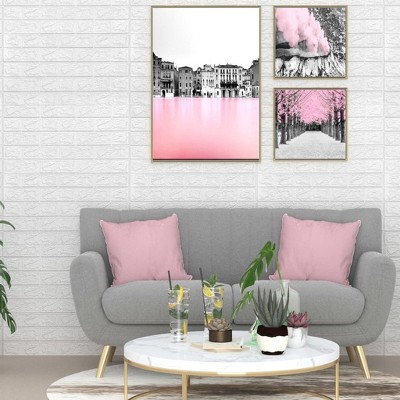 vidaXL 3D Wallpaper Bricks Self-adhesive 40 pcs White