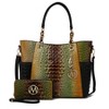 MKF Collection Bonita Crocodile Embossed Tote handbag with Wallet by Mia K - 2 of 4