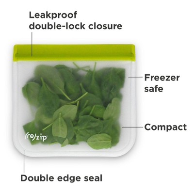 Clear Reusable Leak-proof Food Storage Bags - 10 Pack