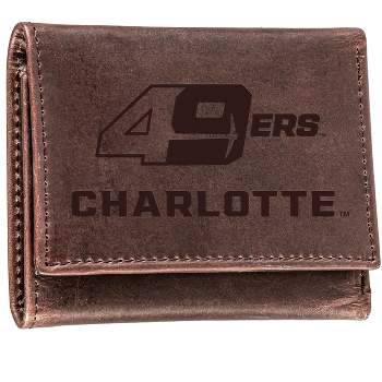 Evergreen NCAA North Carolina Tar Heels Brown Leather Trifold Wallet Officially Licensed with Gift Box