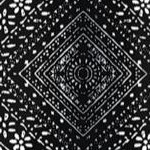 black floral patch
