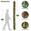 9FT Christmas Garland with Light-Battery Operated Christmas Garland with Pine Cones & 8 Adjustable Lighting Modes,Glitter, Pinecones & Berry Clusters - 3 of 4