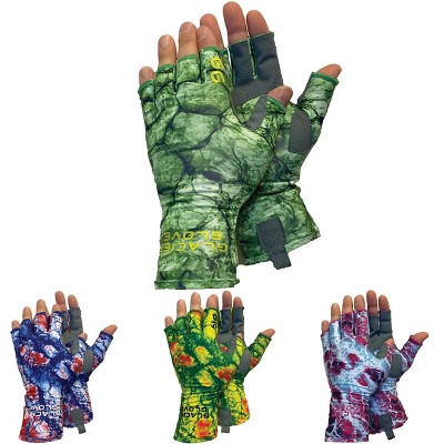 Glacier Glove Ascension Bay Fingerless Sun Gloves - Medium - Gator