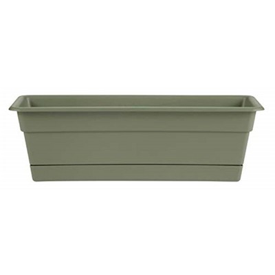 Bloem Dura Cotta Window Box Planter with Tray