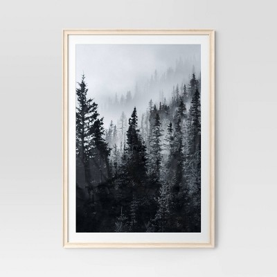 27" x 40" Matted to 24" x 36" Wedge Poster Frame Natural - Threshold™