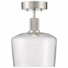 Access Lighting Port Nine 1 - Light Flush Mount in  Brushed Steel - 2 of 4