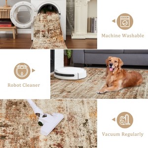 Area Rugs Washable Large Modern Abstract Living Room Rug Soft Anti-Skid Indoor Non-Shedding Carpets for Bedroom Dining Farmhouse Nursery Office - 1 of 4