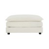 35" Chenille Ottoman Footrest, Modern Upholstered Bench for Living Room, Modular Sofa Extension-3irtyhousy - 2 of 4