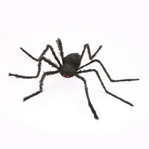 50 Inch Freestanding Halloween Spider Figurine Posable Legs Decoration For Best Decoration - 1 of 4