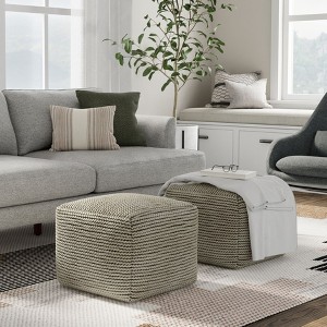 NicBex Modern Pouf Ottoman, Multifunctional Footstool for Living Room and Bedroom, Simple and Stylish Design - 1 of 4