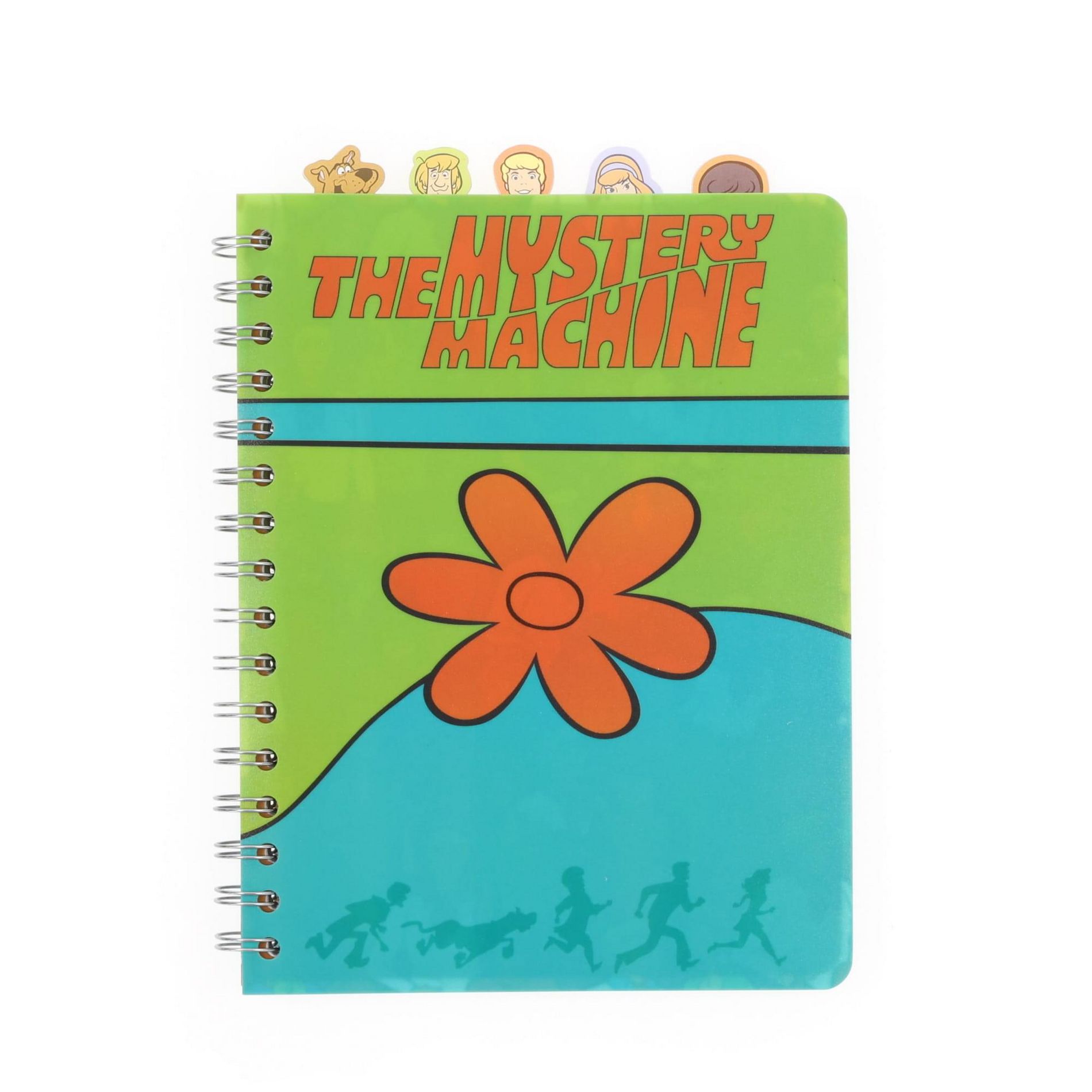 Silver Buffalo Scooby-Doo Mystery Machine 5-Tab Spiral Notebook With 75 Sheets