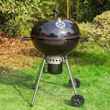Weber Grills Ranch Kettle 37-Inch Charcoal BBQ Grill - Black - 60020