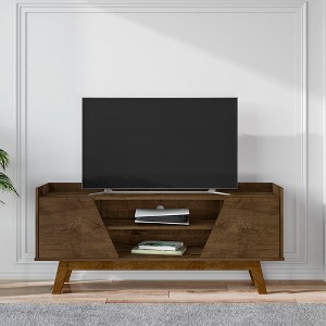 GDFStudio Ailey 53" Mid-Century Modern Wood TV Stand with Soft Close Doors - 1 of 4