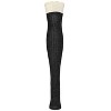 Memoi Ruffle N Shimmer Cotton-Blend Over-The-Knee Socks Black One Size - 2 of 4