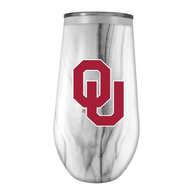 NCAA  Oklahoma Sooners 16oz Marble Tall Stemless Stainless Steel Tumbler