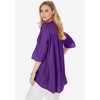 Jessica London Women's Plus Size Hi-Low Linen Tunic - 4 of 4