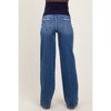 Pinkblush Blue Lightly Distressed Wide Leg Maternity Jeans - 4 of 4