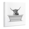 Stupell Industries Longhorn Highland Cow Bath Tub Wall Plaque Art - 2 of 4