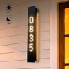 C Cattleya Black Aluminum Dusk to Dawn Outdoor Wall Light with Acrylic Shade and Door Numbers(Optional) - 2 of 4