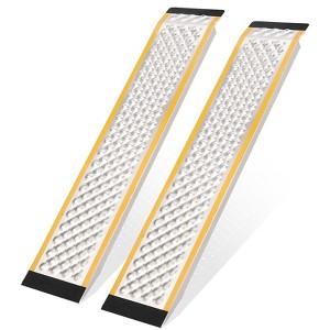 Aluminum Shed Ramps 2PCS, Lightweight Loading Ramps with Anti-Slip Rubber Pads for Motorcycle, Tractor, Trucks, Lawn Mower - 1 of 4